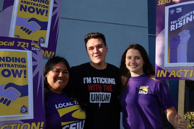 Interns at Oxnard Protest
